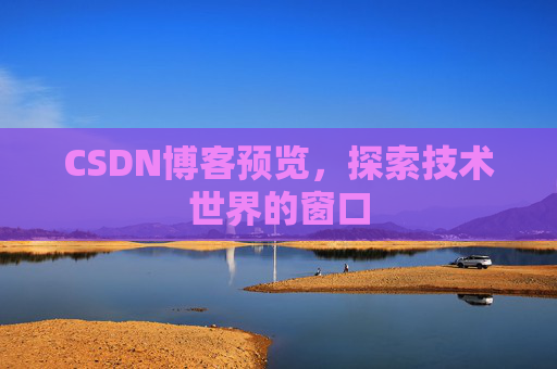 CSDN博客预览,探索技术世界的窗口